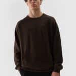 4F SWEATSHIRT, DARK BROWN