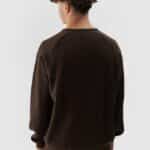 4F SWEATSHIRT, DARK BROWN
