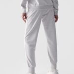 4F TROUSERS, COLD LIGHT GREY MELANGE