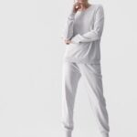 4F TROUSERS, COLD LIGHT GREY MELANGE