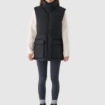4F VEST JACKET, DEEP BLACK/135