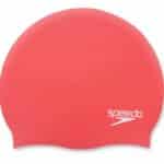 Speedo Plain Moulded silicon cap, phoenix red