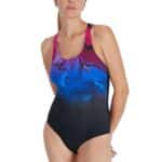 Speedo Calypso Printed Shaping 1pc, navy/blue flame