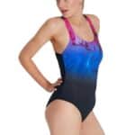 Speedo Calypso Printed Shaping 1pc, navy/blue flame