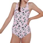Speedo Minnie Mouse Allover Medalist JF, ‘Powder Blush/Bl