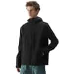 4F SOFTSHELL JACKET, DEEP BLACK