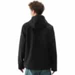 4F SOFTSHELL JACKET, DEEP BLACK