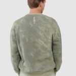 4F SWEATSHIRT, OLIVE ALLOVER