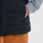 4F VEST JACKET, DEEP BLACK