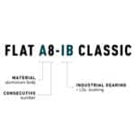 ACID Pedals FLAT A8-IB Classic silver