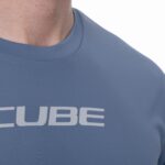 CUBE MTB Round Neck Jersey TECH S/S smoke blue