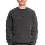 CUBE Organic Sweater Script washed black