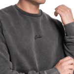 CUBE Organic Sweater Script washed black