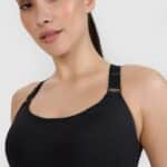 4F SPORT BRA, DEEP BLACK/163