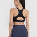 4F SPORT BRA, DEEP BLACK/163