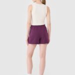 4F SHORTS CAS, DARK VIOLET/542