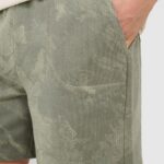 4F SHORTS CAS, OLIVE ALLOVER
