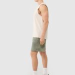 4F SHORTS CAS, OLIVE ALLOVER