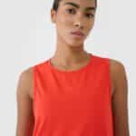 4F SLEEVELESS FNK, RED/415