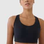 4F SPORT BRA, DEEP BLACK/164