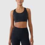 4F SPORT BRA, DEEP BLACK/164