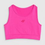 4F SPORT BRA, HOT PINK NEON/156
