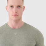 4F TSHIRT FNK, OLIVE MELANGE/1344